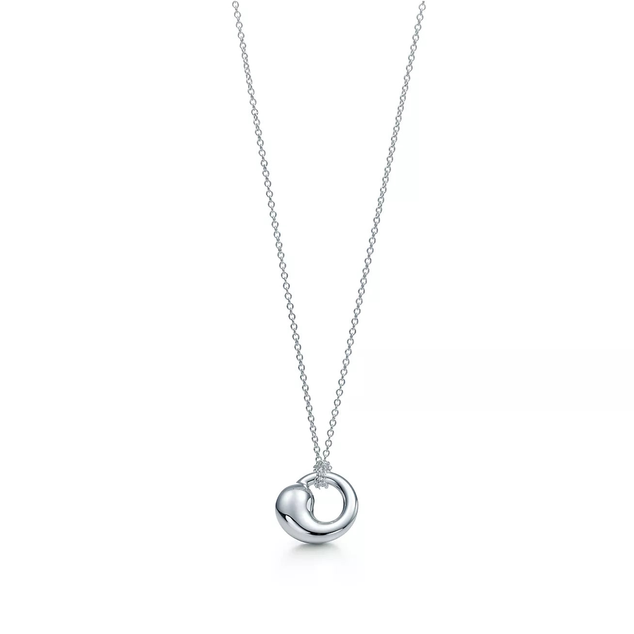 TIFFANY SNAIL PEDANT SILVER NECKLACE
