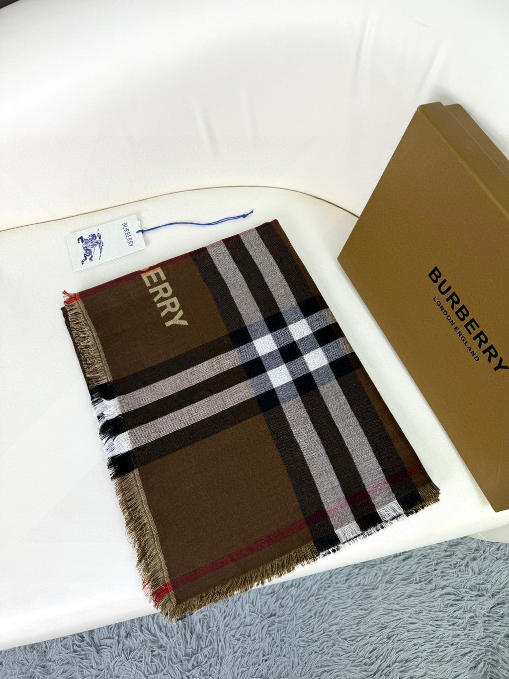 BBR SCARF 220 CM IN SILK CASHMERE 481240